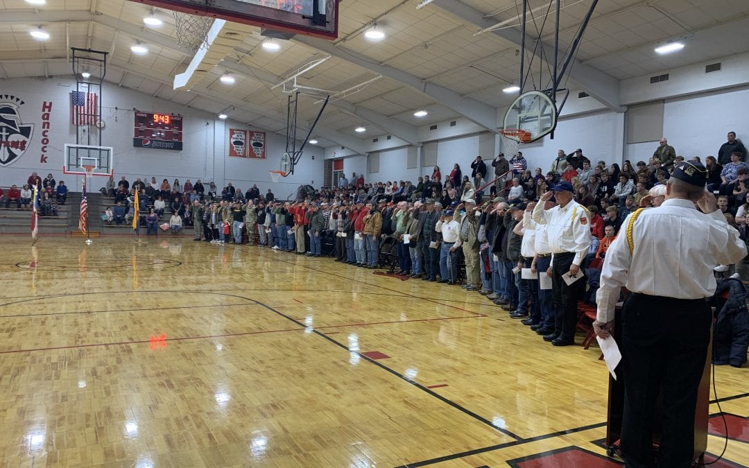 We had a great day with our local veterans at our district-wide celebration today. Thanks to all who braved the weather to join us!
