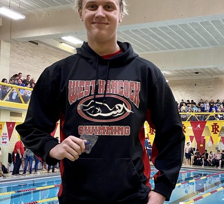 Dane Pfeiferling scores a Titan Two-fer at sectionals! Dane finished first in the 500 free with a time of 4:49.12!