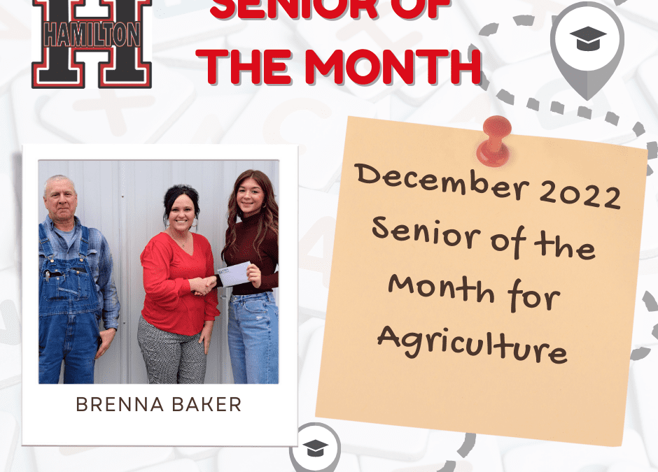 Student of the Month For December!