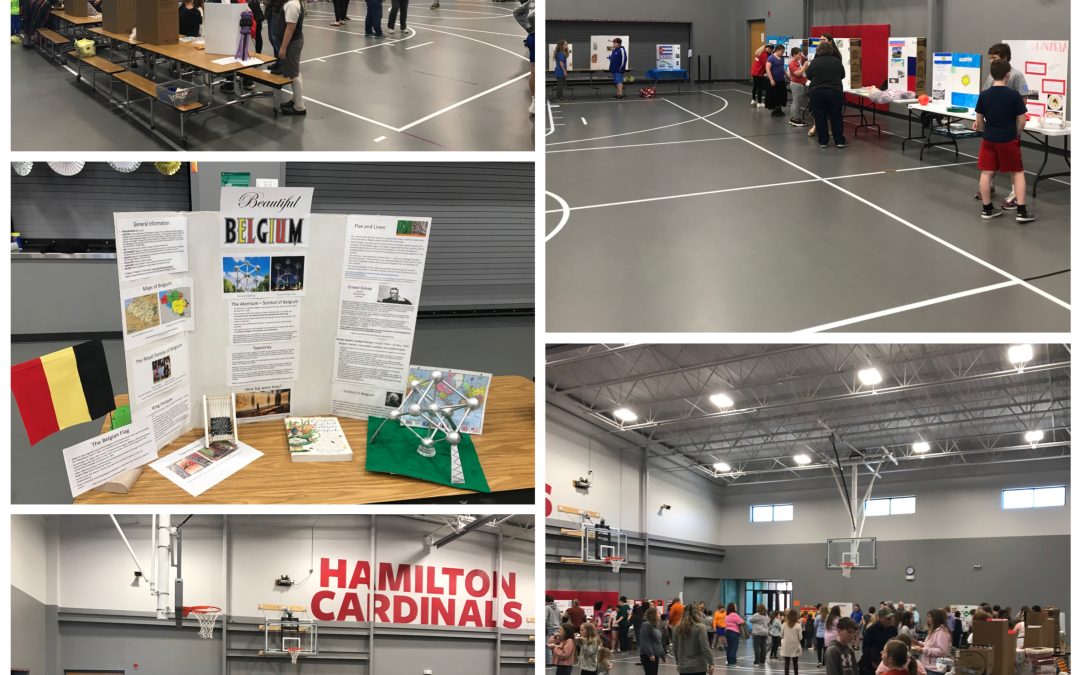 6th Grade hosted the World Fair today