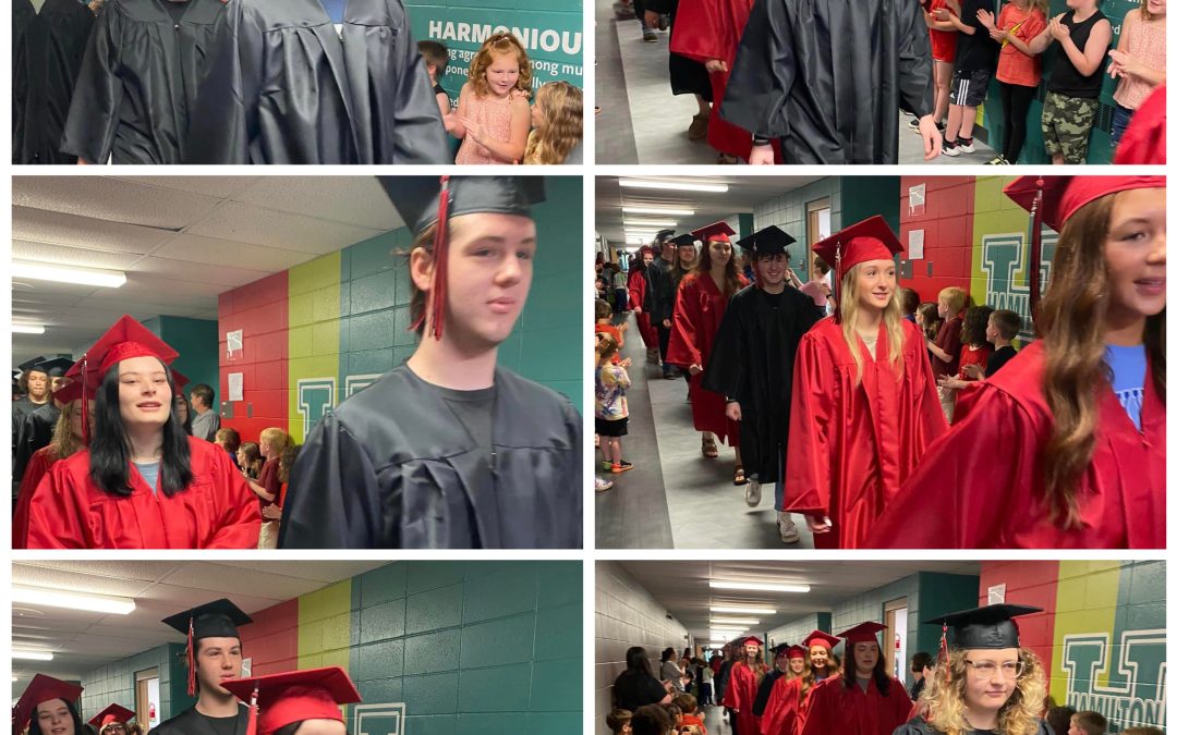 Seniors made one last walk through at the Elementary today