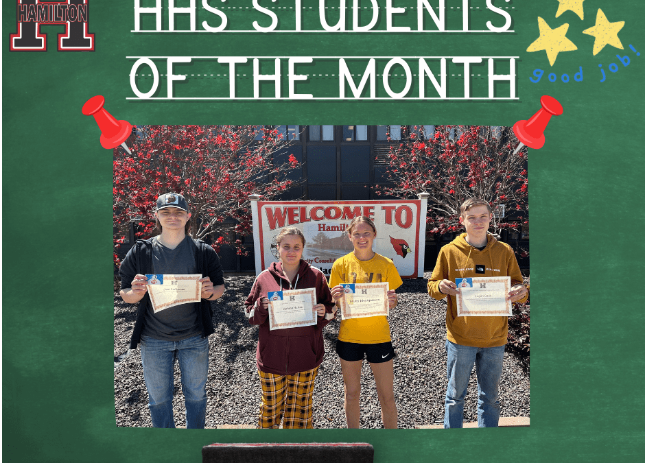 April Students of the Month!