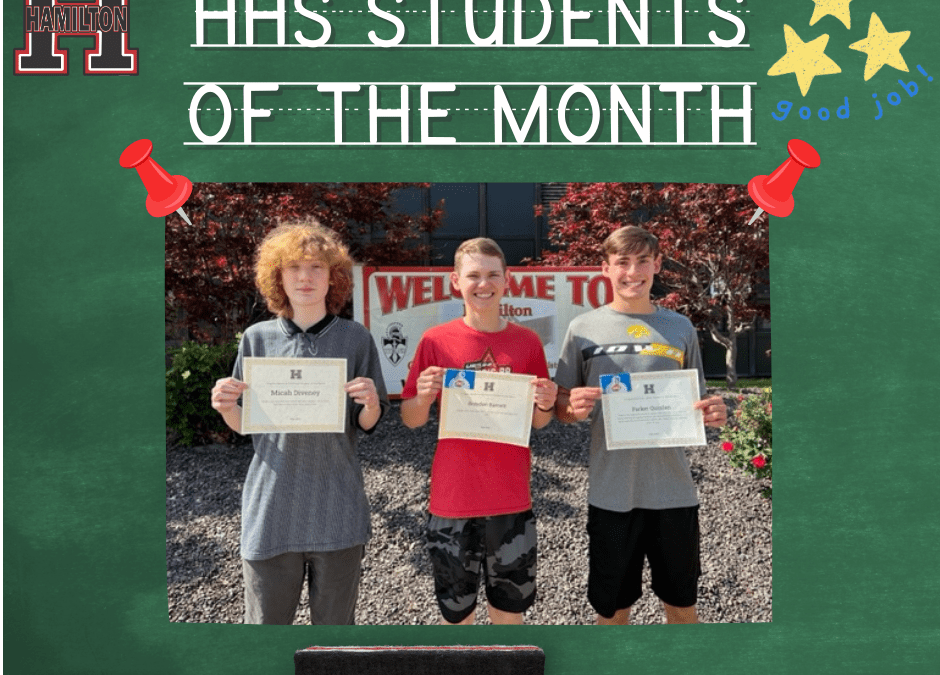 May Students of the Month!