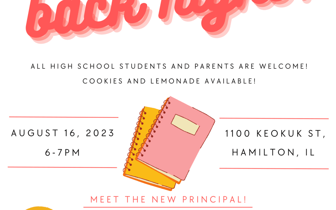 Reminder: Welcome Back Night!