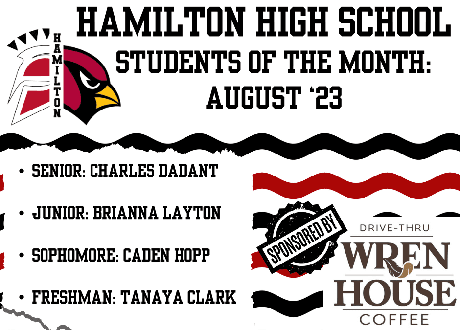 HHS Students of the Month: August