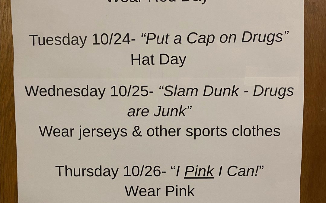 Junior High and Elementary Red Ribbon Week
